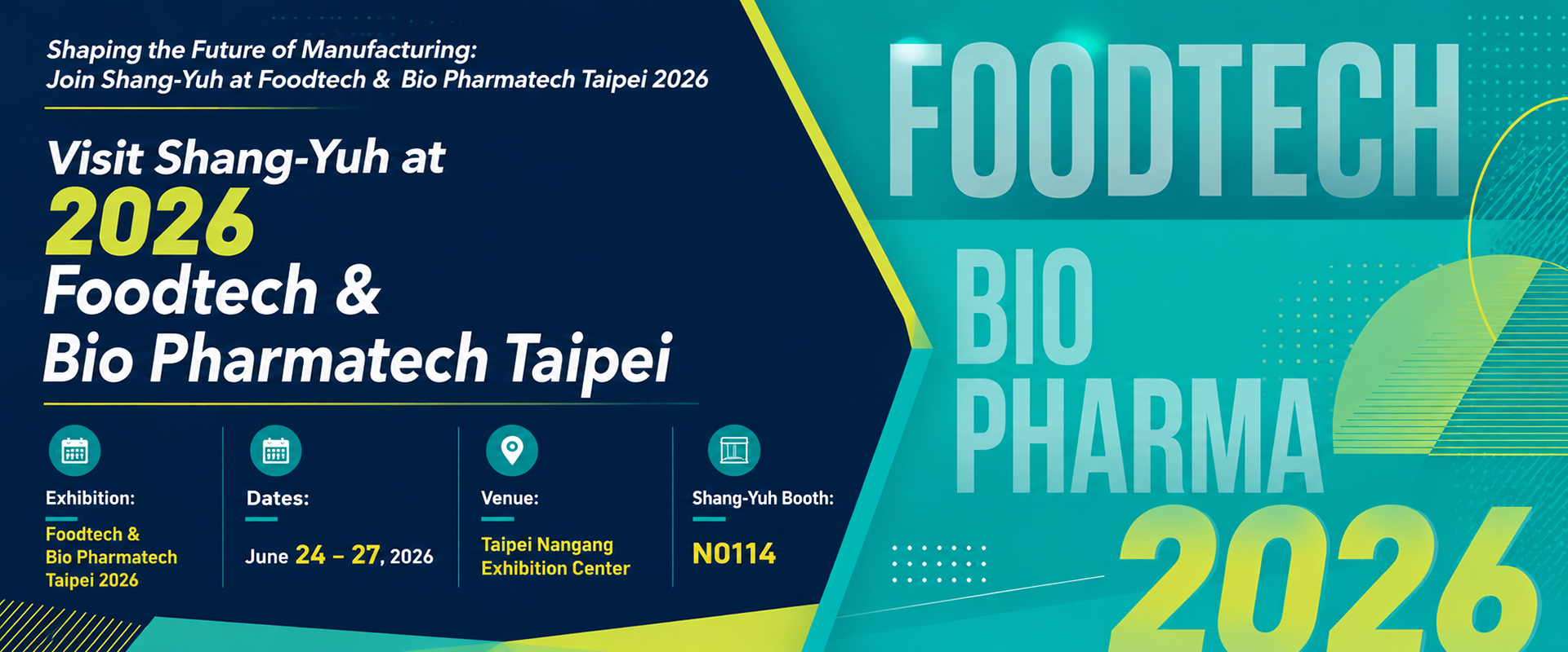 바이오 기술 혁신을 주도하는 기업: BIO Asia-Taiwan 2026에서 Shang-Yuh를 만나보세요